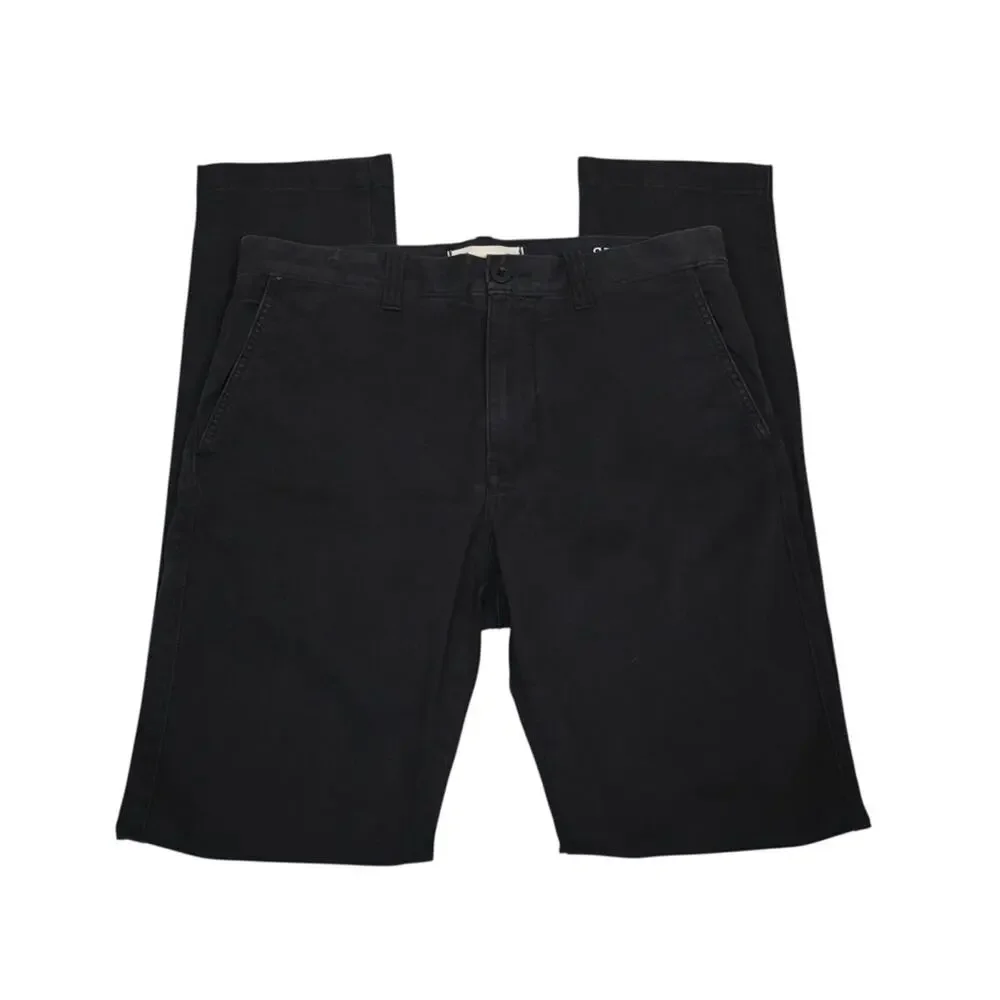 Madewell Men's 30X32 Slim Fit Faded Black Chino Pant